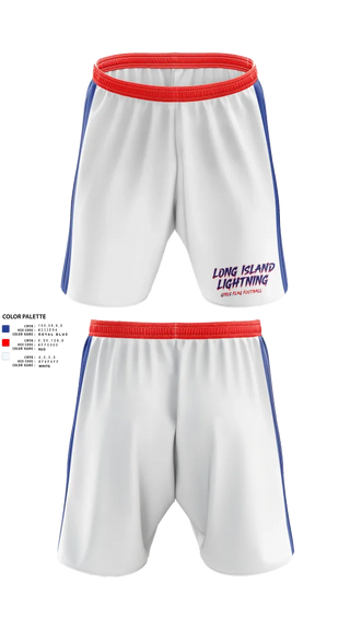 Athletic Shorts With Pockets, LI LIGHTNING, , Teamtime, Team time, sublimation, custom sports apparel, team uniforms, spirit wear, spiritwear, sports uniforms, custom shirts, team store, custom team store, fundraiser sports, apparel fundraiser