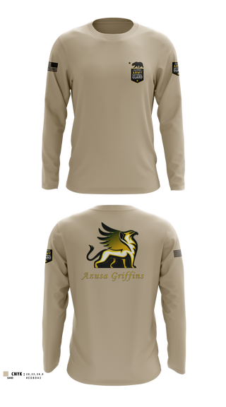 TEAM AZUSA GRIFFINS Long Sleeve Performance Shirt - 1