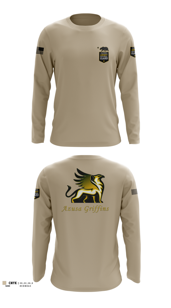 TEAM AZUSA GRIFFINS Long Sleeve Performance Shirt - 1
