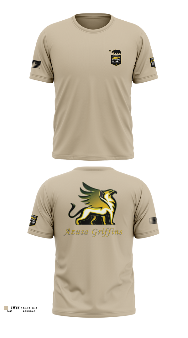 TEAM AZUSA GRIFFINS Short Sleeve Performance Shirt - 1