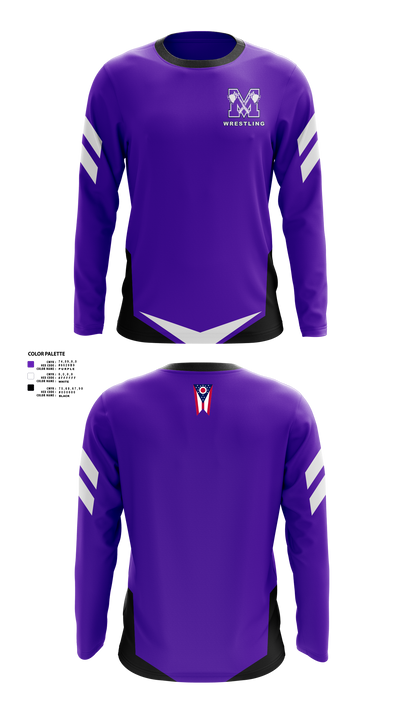 Mount Gilead High School Wrestling 55730415 Long Sleeve Performance Shirt 42
