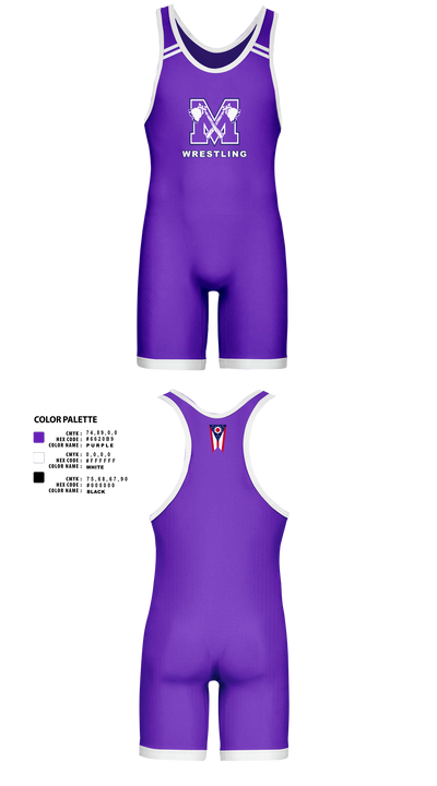 Mount Gilead High School Wrestling 55730415 Wrestling Singlet - 42