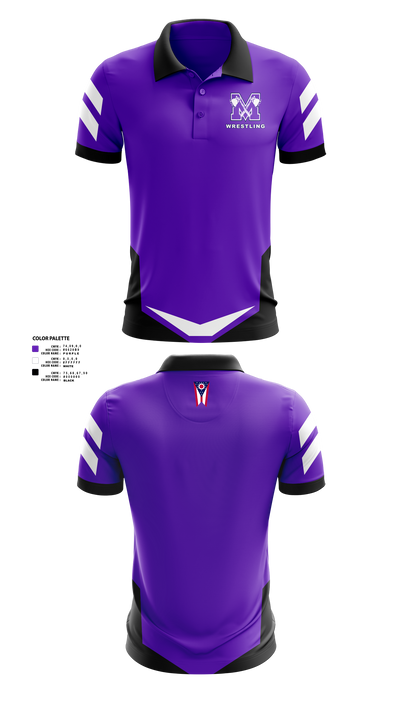 Mount Gilead High School Wrestling 55730415 Short Sleeve Performance Polo - 42