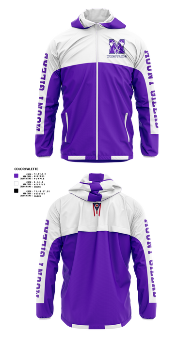 Mount Gilead High School Wrestling 55730415 Windbreaker - 42