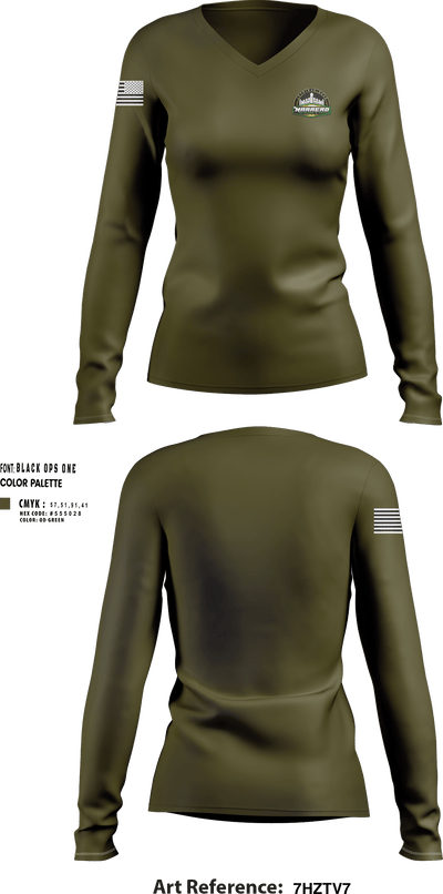 Marrero Fencing & Gates Women's Long Sleeve V-neck Shirt - 1