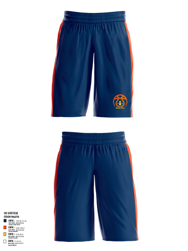 Illinois Impact Basketball 87881800 Mens Reversible Mesh Practice Basketball Shorts 5 inch Inseam - 1