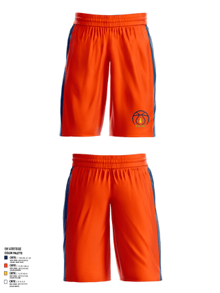 Illinois Impact Basketball 87881800 Mens Reversible Mesh Practice Basketball Shorts 5 inch Inseam - 1