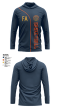 Illinois Impact Basketball 87881800 Long Sleeve Performance Shirt with hood - 1