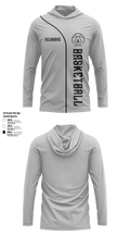 Illinois Impact Basketball 87881800 Long Sleeve Performance Shirt with hood - 3