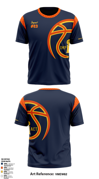 Illinois Impact Basketball 87881800 Old School Cotton Feel Shirt - 2