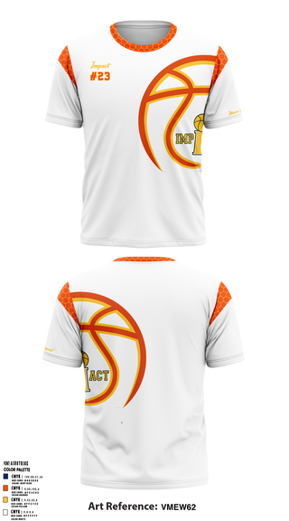 Illinois Impact Basketball 87881800 Old School Cotton Feel Shirt - 3