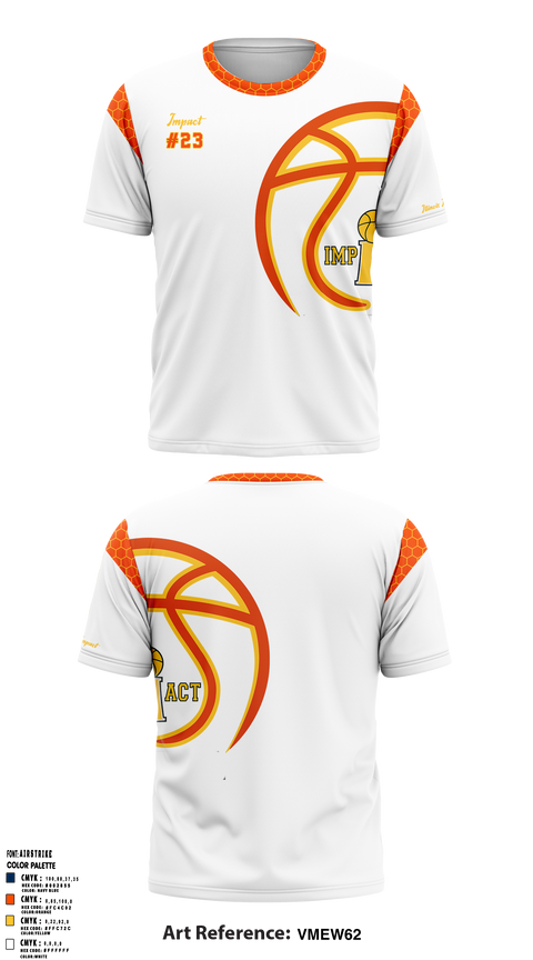 Illinois Impact Basketball 87881800 Old School Cotton Feel Shirt - 3