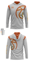 Illinois Impact Basketball 87881800 Long Sleeve Performance Shirt with hood - 3