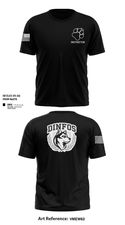 DINFOS (Defense Information School) 29284303 Short Sleeve Performance Shirt -100