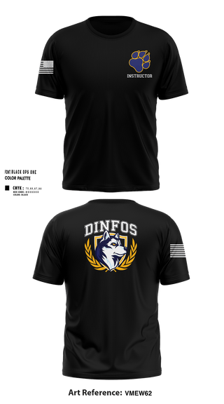 DINFOS (Defense Information School) 29284303 Short Sleeve Performance Shirt -103