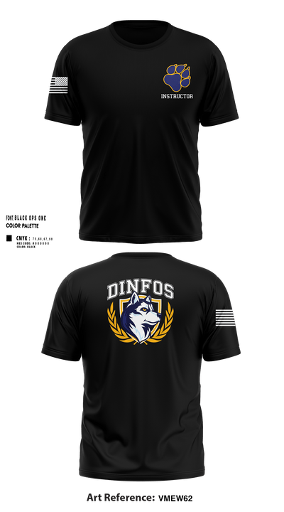 DINFOS (Defense Information School) 29284303 Short Sleeve Performance Shirt -103