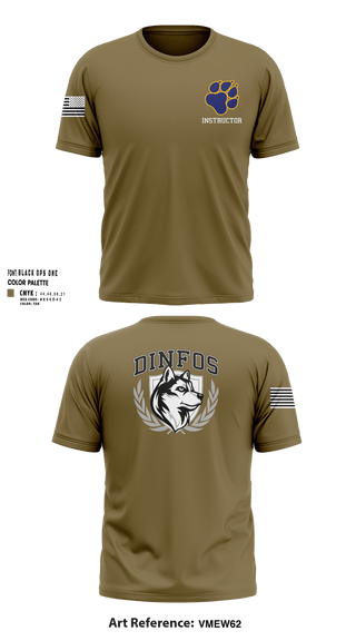 DINFOS (Defense Information School) 29284303 Short Sleeve Performance Shirt -105