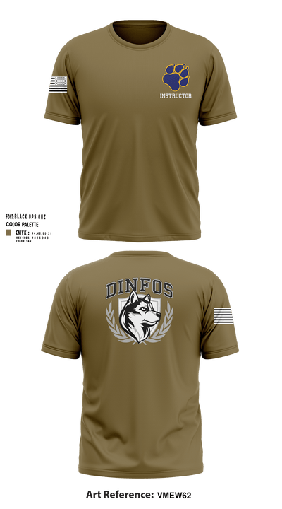 DINFOS (Defense Information School) 29284303 Short Sleeve Performance Shirt -105