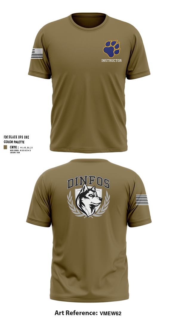 DINFOS (Defense Information School) 29284303 Short Sleeve Performance Shirt -105