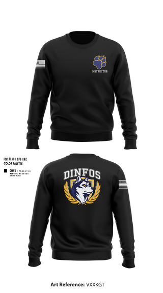 DINFOS (Defense Information School) 29284303 Crew Neck Sweatshirt -101