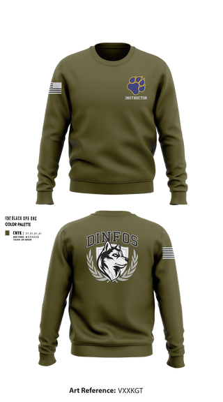 DINFOS (Defense Information School) 29284303 Crew Neck Sweatshirt -104