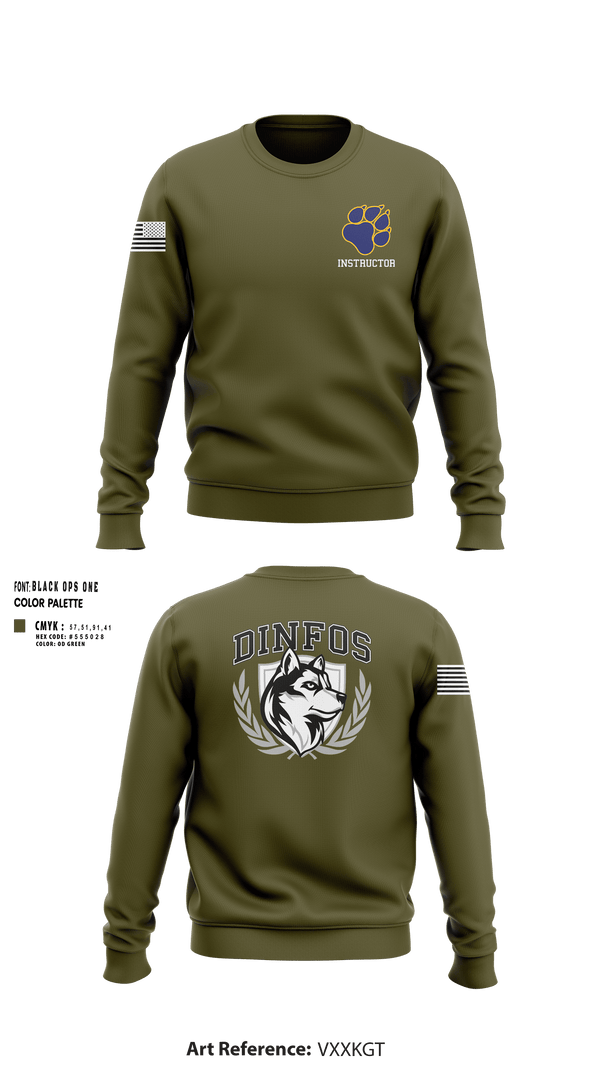DINFOS (Defense Information School) 29284303 Crew Neck Sweatshirt -104