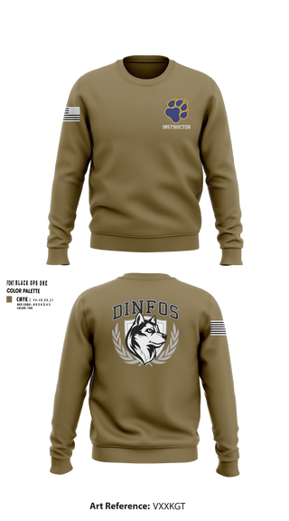 DINFOS (Defense Information School) 29284303 Crew Neck Sweatshirt -105