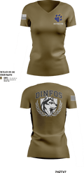 DINFOS (Defense Information School) 29284303 Women's Short Sleeve V-neck Shirt -105
