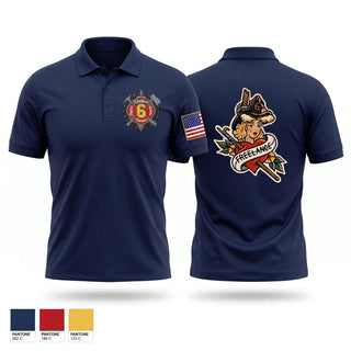 Short Sleeve Performance Polo, Oklahoma City Fire Department, Fire Department, Teamtime, Team time, sublimation, custom sports apparel, team uniforms, spirit wear, spiritwear, sports uniforms, custom shirts, team store, custom team store, fundraiser sports, apparel fundraiser