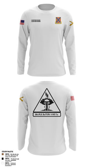 C BTRY 1/107 FA 56836205 Long Sleeve Performance Shirt 8