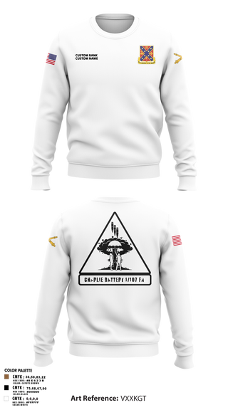 C BTRY 1/107 FA 56836205 Crew Neck Sweatshirt - 8
