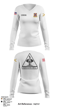C BTRY 1/107 FA 56836205 Women's Long Sleeve V-neck Shirt - 8