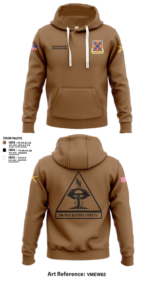 C BTRY 1/107 FA 56836205 Hoodie - 7