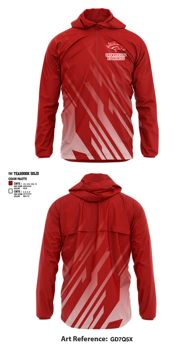 Brownsville Rd Broncos " Shelby Youth Sports" 30416517 Windbreaker - 1