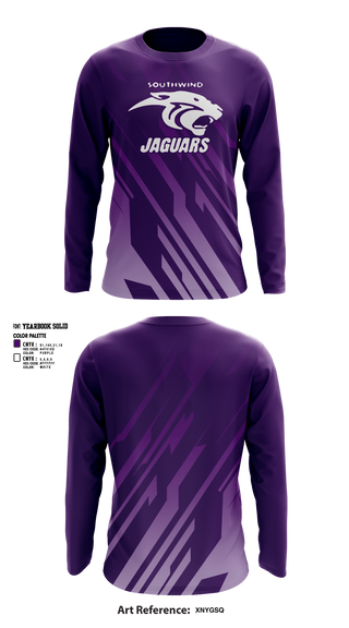 Southwind Jaguars " Shelby Youth Sports" 40717875 Long Sleeve Performance Shirt 1