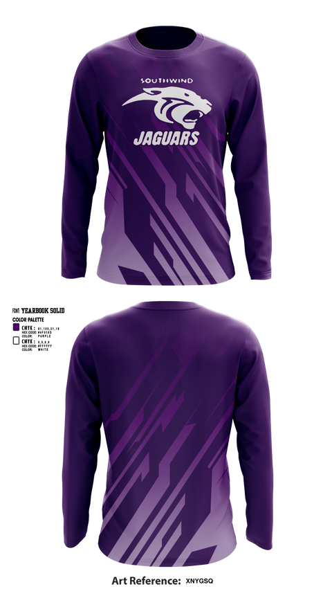 Southwind Jaguars " Shelby Youth Sports" 40717875 Long Sleeve Performance Shirt 1