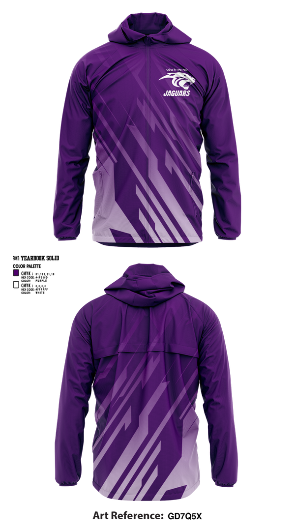 Southwind Jaguars " Shelby Youth Sports" 40717875 Windbreaker - 1