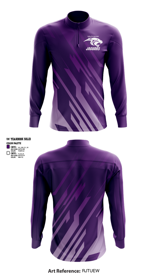 Southwind Jaguars " Shelby Youth Sports" 40717875 Quarter Zip Jacket - 1