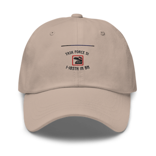 1-185th IN BN 23098536 Classic Dad Hat | Yupoong 6245CM