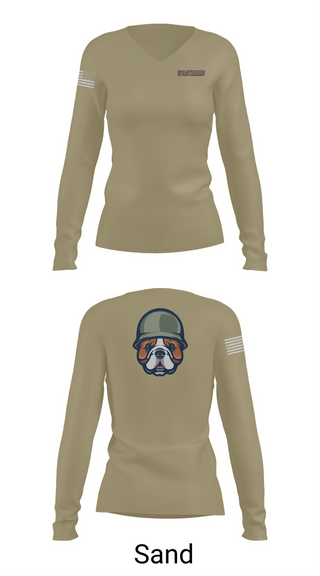 Womens Long Sleeve Vneck Shirt, Indy Radio Platoon, , Teamtime, Team time, sublimation, custom sports apparel, team uniforms, spirit wear, spiritwear, sports uniforms, custom shirts, team store, custom team store, fundraiser sports, apparel fundraiser