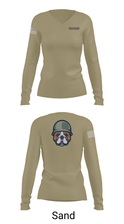 Indy Radio Platoon 10234991 Women's Long Sleeve V-neck Shirt - 97