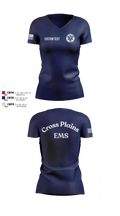 Cross Plains Area EMS 90329599 Women's Short Sleeve V-neck Shirt - 99