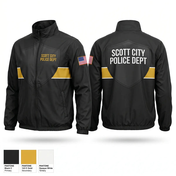 Windbreaker, SCOTT CITY POLICE DEPT., Police, Teamtime, Team time, sublimation, custom sports apparel, team uniforms, spirit wear, spiritwear, sports uniforms, custom shirts, team store, custom team store, fundraiser sports, apparel fundraiser