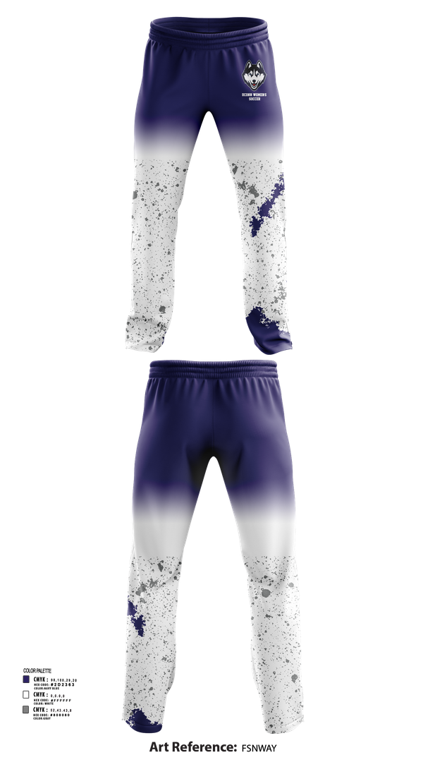 Sweatpants, UConn Women’s Soccer, Women's Soccer, Teamtime, Team time, sublimation, custom sports apparel, team uniforms, spirit wear, spiritwear, sports uniforms, custom shirts, team store, custom team store, fundraiser sports, apparel fundraiser