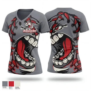 Womens Short Sleeve Vneck Shirt, Knuckleheads, Baseball, Teamtime, Team time, sublimation, custom sports apparel, team uniforms, spirit wear, spiritwear, sports uniforms, custom shirts, team store, custom team store, fundraiser sports, apparel fundraiser