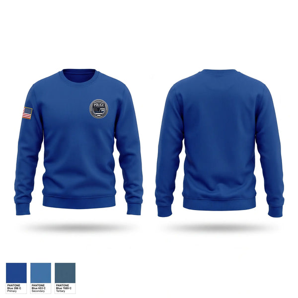 Crew Neck Sweatshirt, St. Martinville Police, Police, Teamtime, Team time, sublimation, custom sports apparel, team uniforms, spirit wear, spiritwear, sports uniforms, custom shirts, team store, custom team store, fundraiser sports, apparel fundraiser