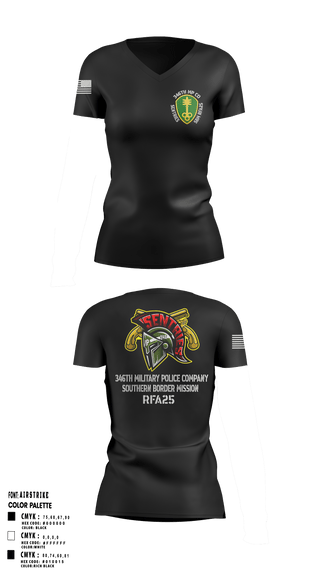 346 MP CO 9773492 Women's Short Sleeve V-neck Shirt - 3