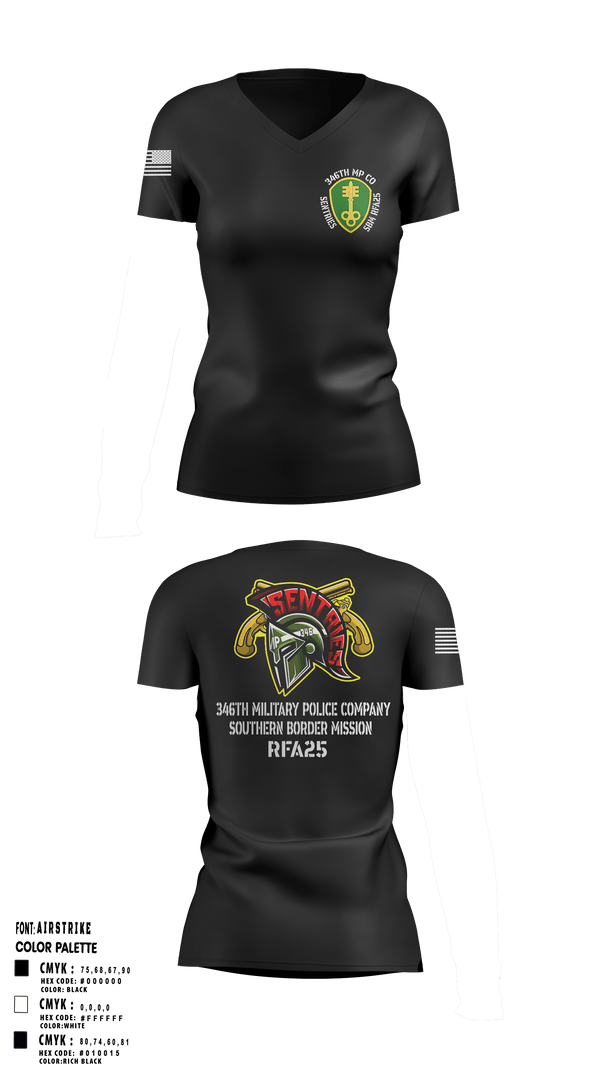 346 MP CO 9773492 Women's Short Sleeve V-neck Shirt - 3