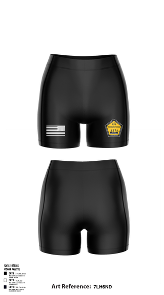 Army Reserve H2F 41377310 Women's Compression Shorts - 1