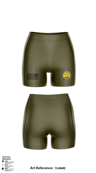 Army Reserve H2F 41377310 Women's Compression Shorts - 2